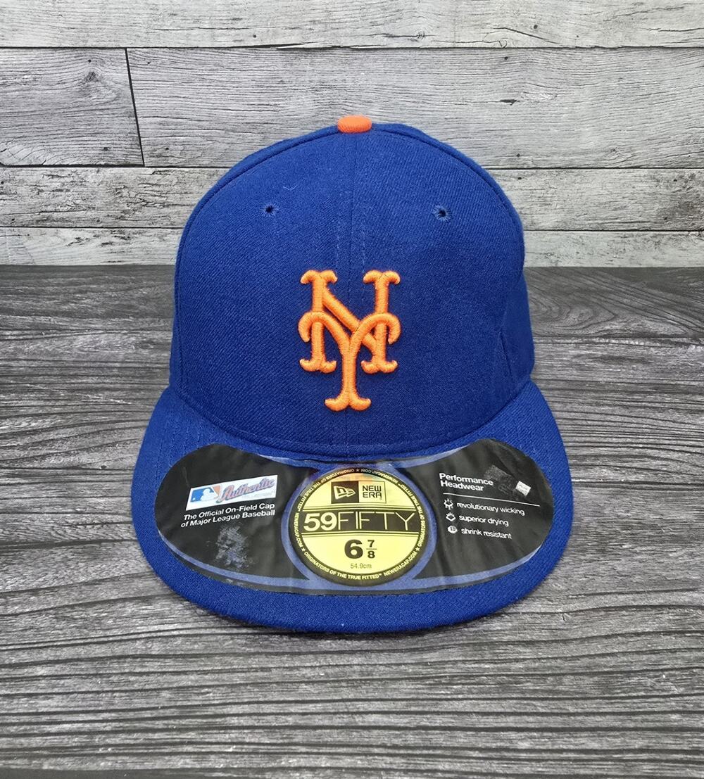 New York Mets New Era 59FIFTY Authentic On-Field Fitted Hat - Size 6 7/8 (NWT)